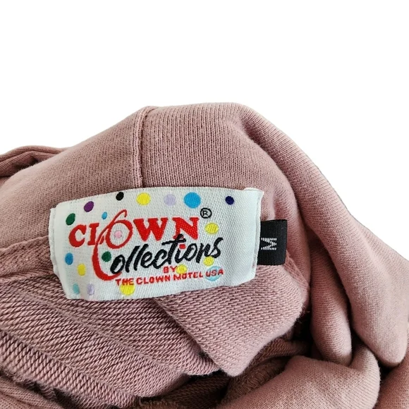 The Clown Motel Womens Medium Hoodie Pink Pullover Logo Tonopah Nevada Horror - Picture 4 of 9
